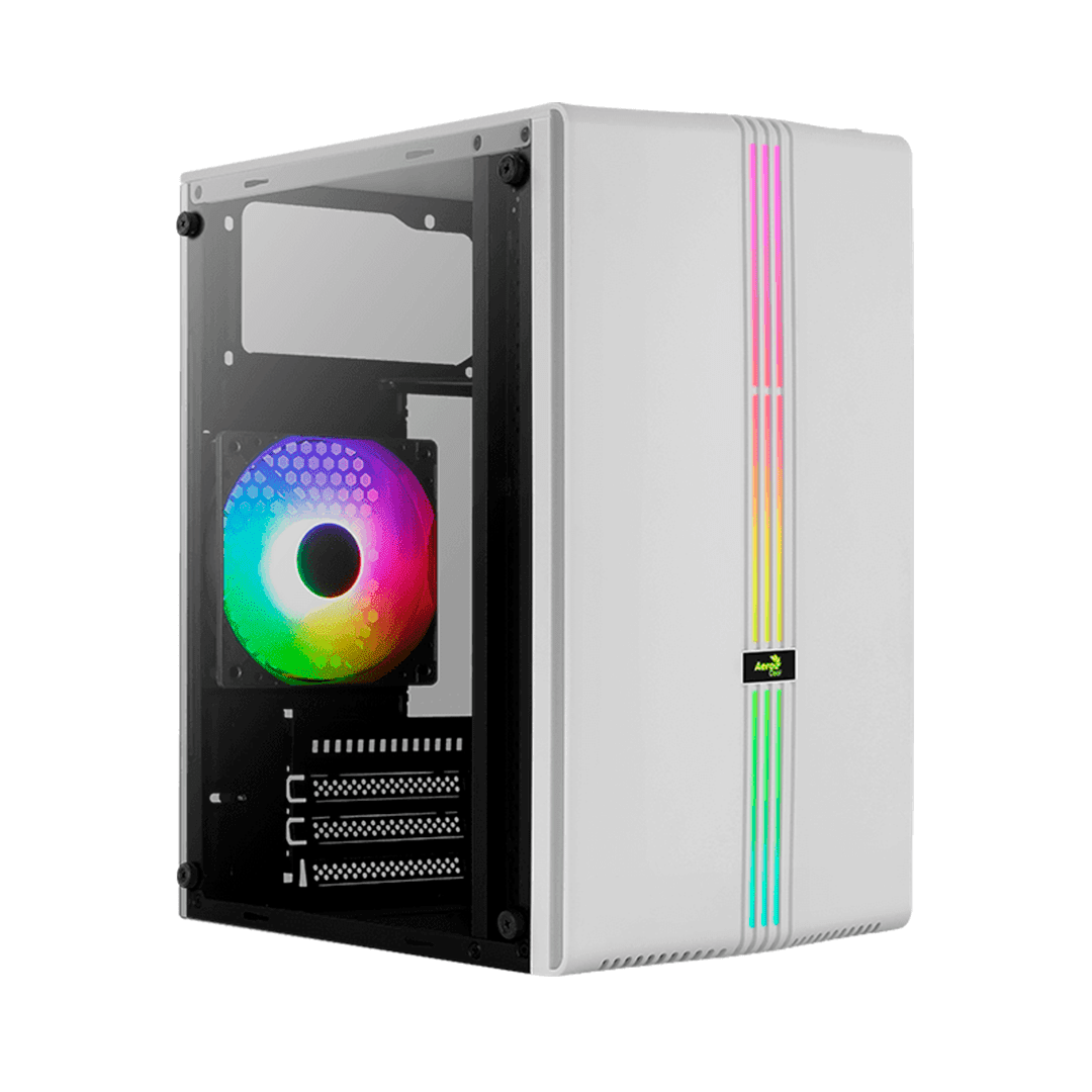 CASE AEROCOOL EVO MINI-G-WT-V1 MICRO-ATX, RGB, WHITE
