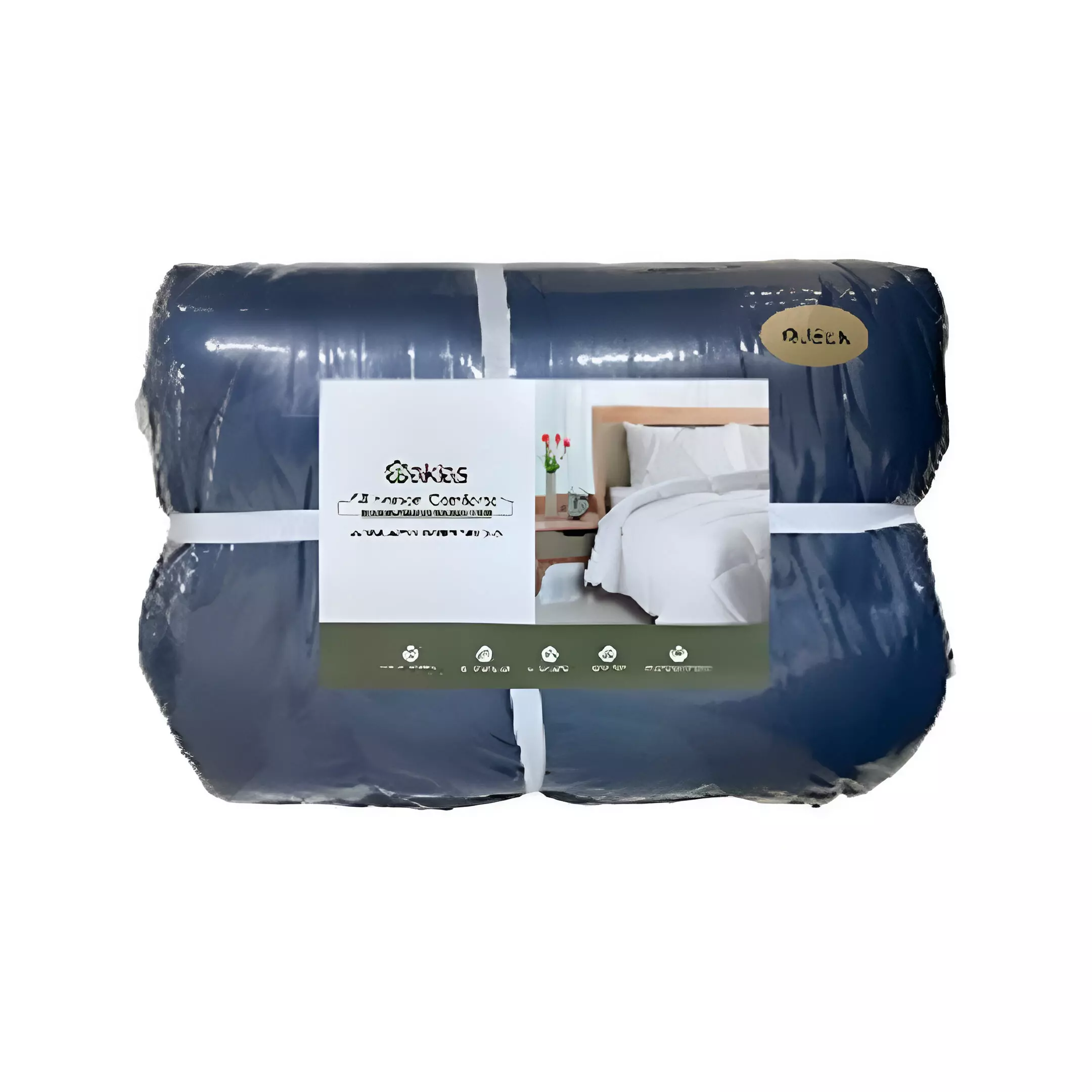 COMFORTER QUEEN 88" X 88" 724-1442931 AZUL MARINO