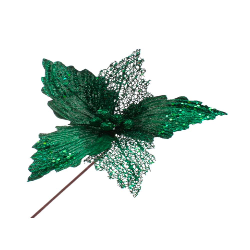 ADORNO PONSETIA 31X30CM  (831-AMX001-1281G) VERDE