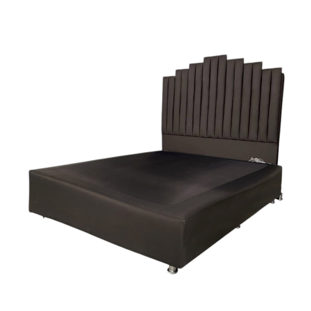 CAMA QUEEN COLOR MARRON 160X190