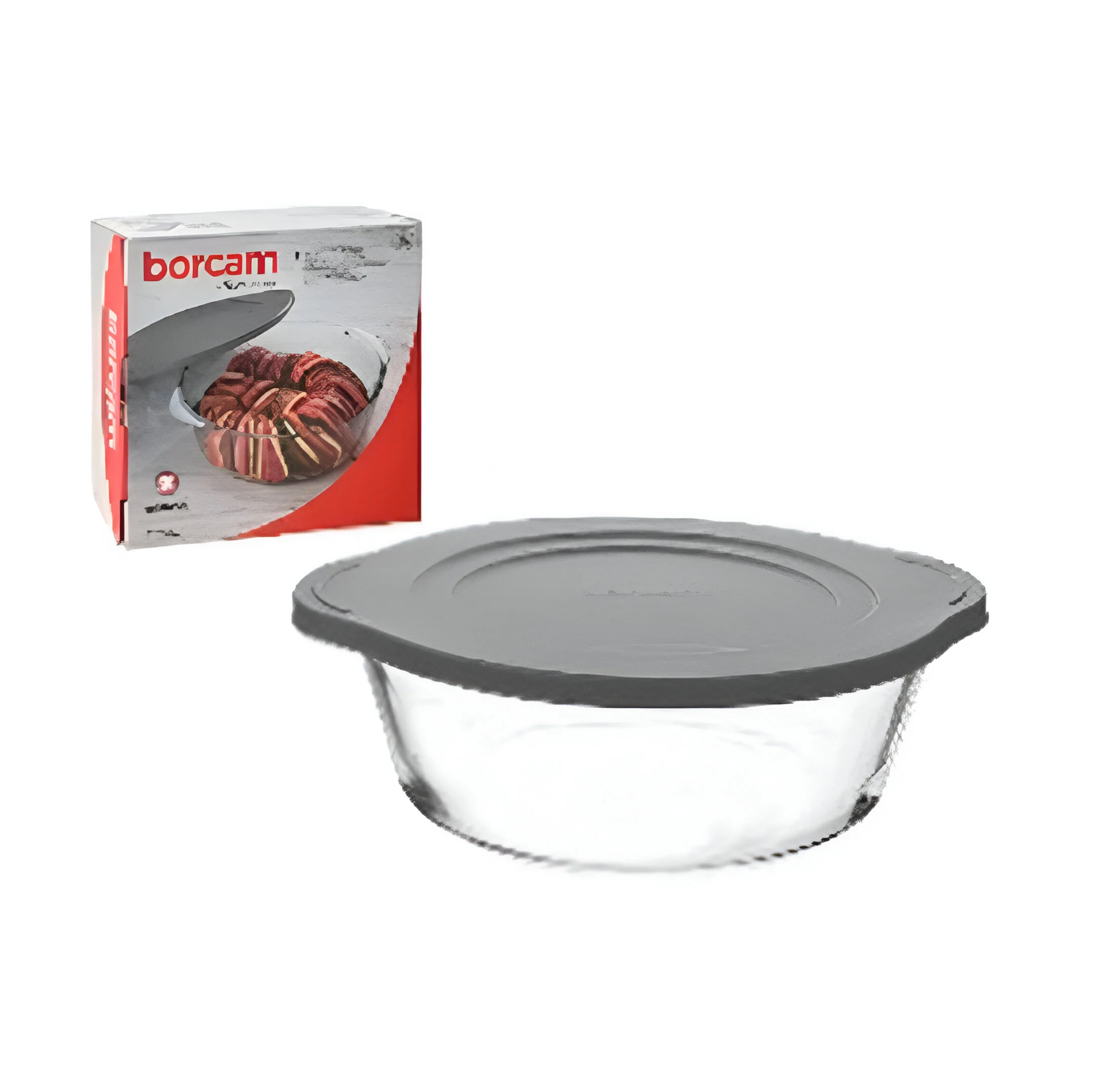 CACEROLA 2100CC 748-59001G TRANSPARENTE/GRIS