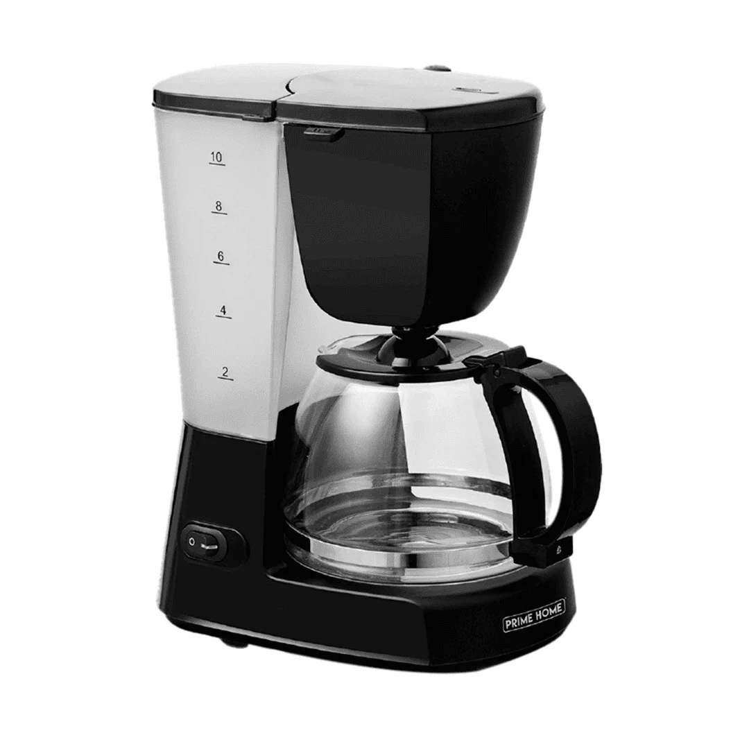 CAFETERA PRIME HOME CM125B 10 TZAS, JARRA VIDRIO ALTA TEMPERATURA