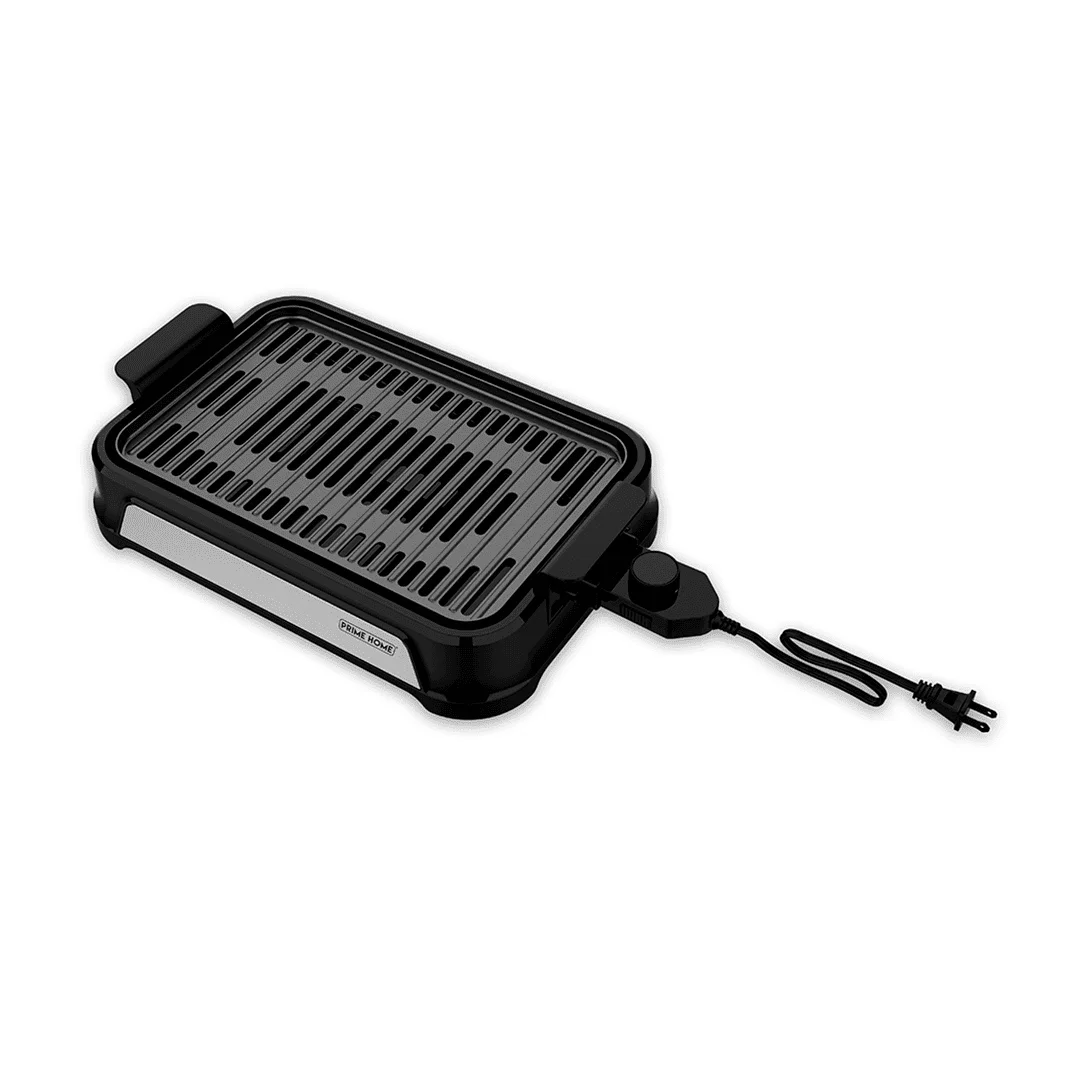 PARRILLERA SIN HUMO PRIME HOME SGR1200BK 35X23CM 1200W